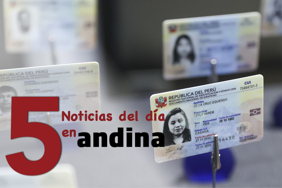 Las 5 del día: Reniec aprueba masificación del DNI electrónico